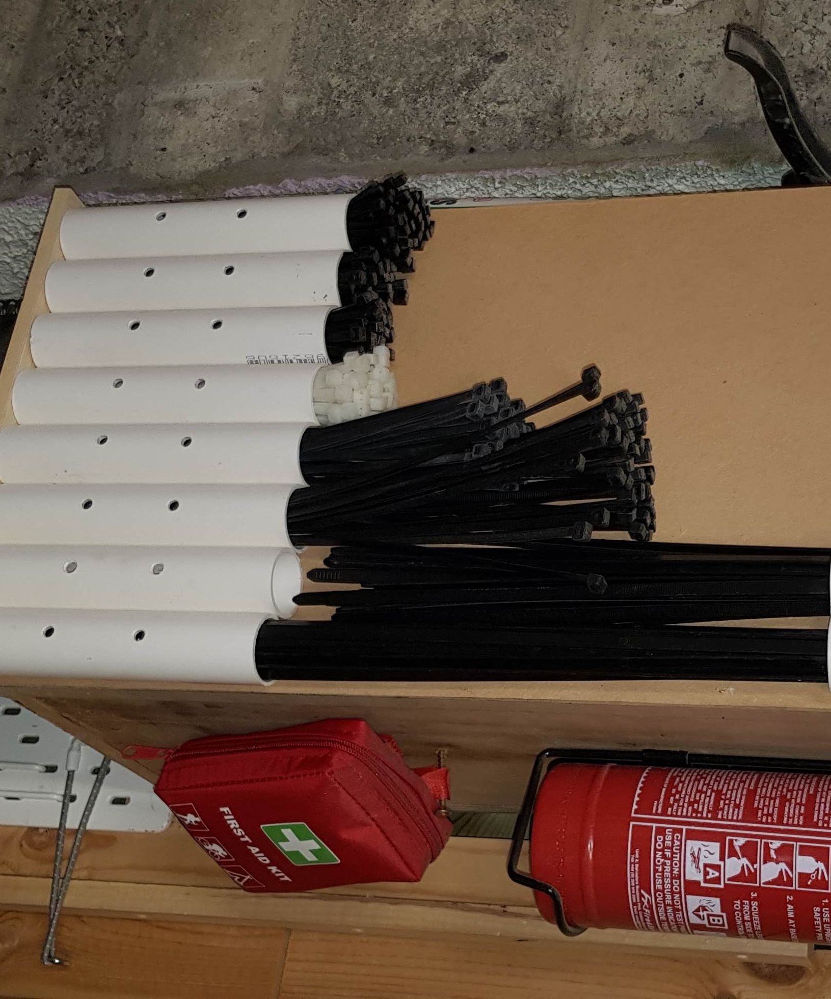 Simple Zip Tie Organiser