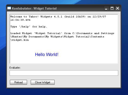 Create Your Very Own Widget