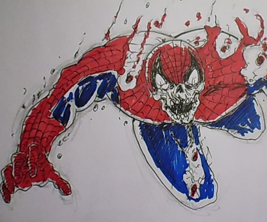 How To Draw Zombie Spiderman