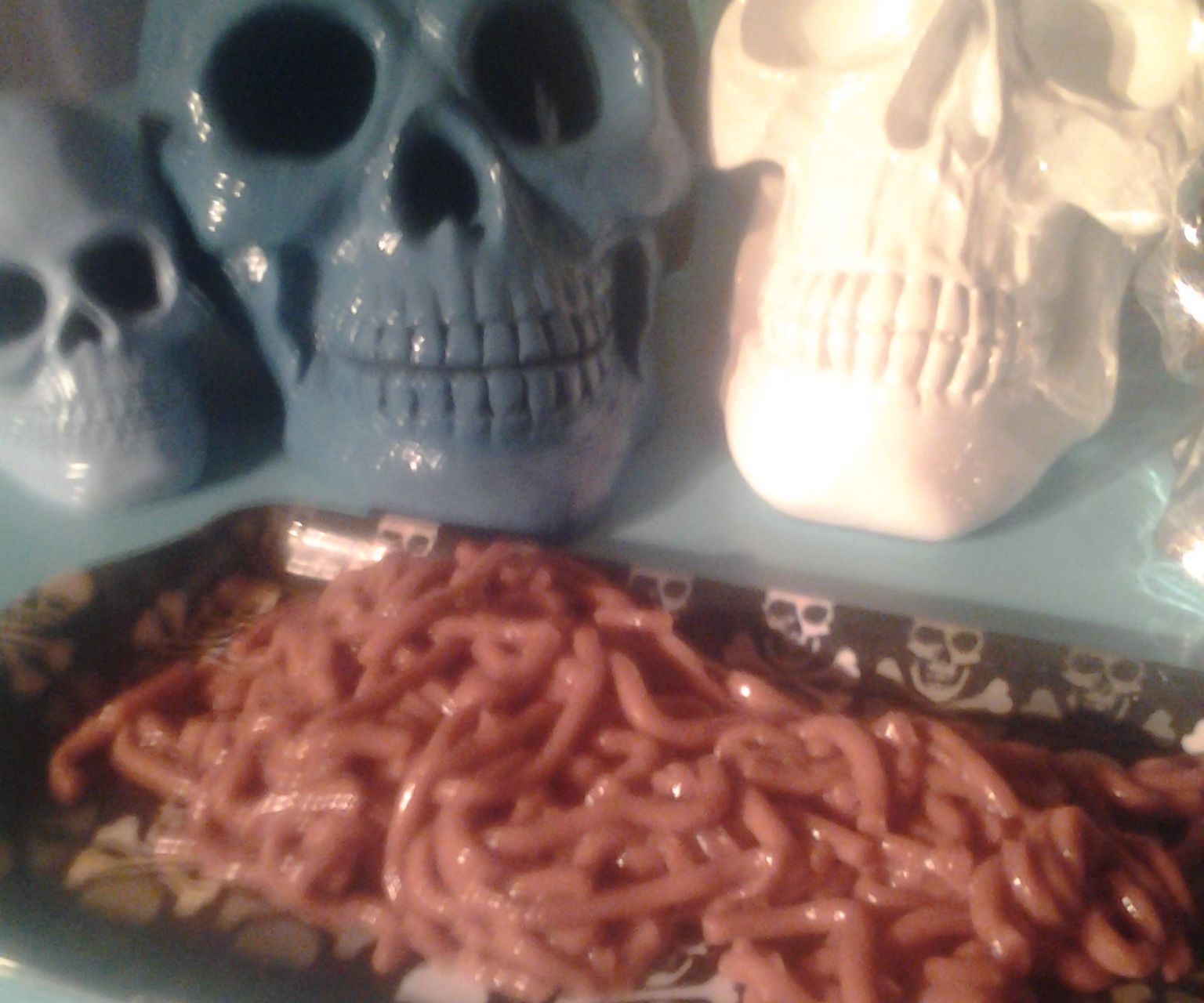 Creepy Crawly Halloween Jello Worms