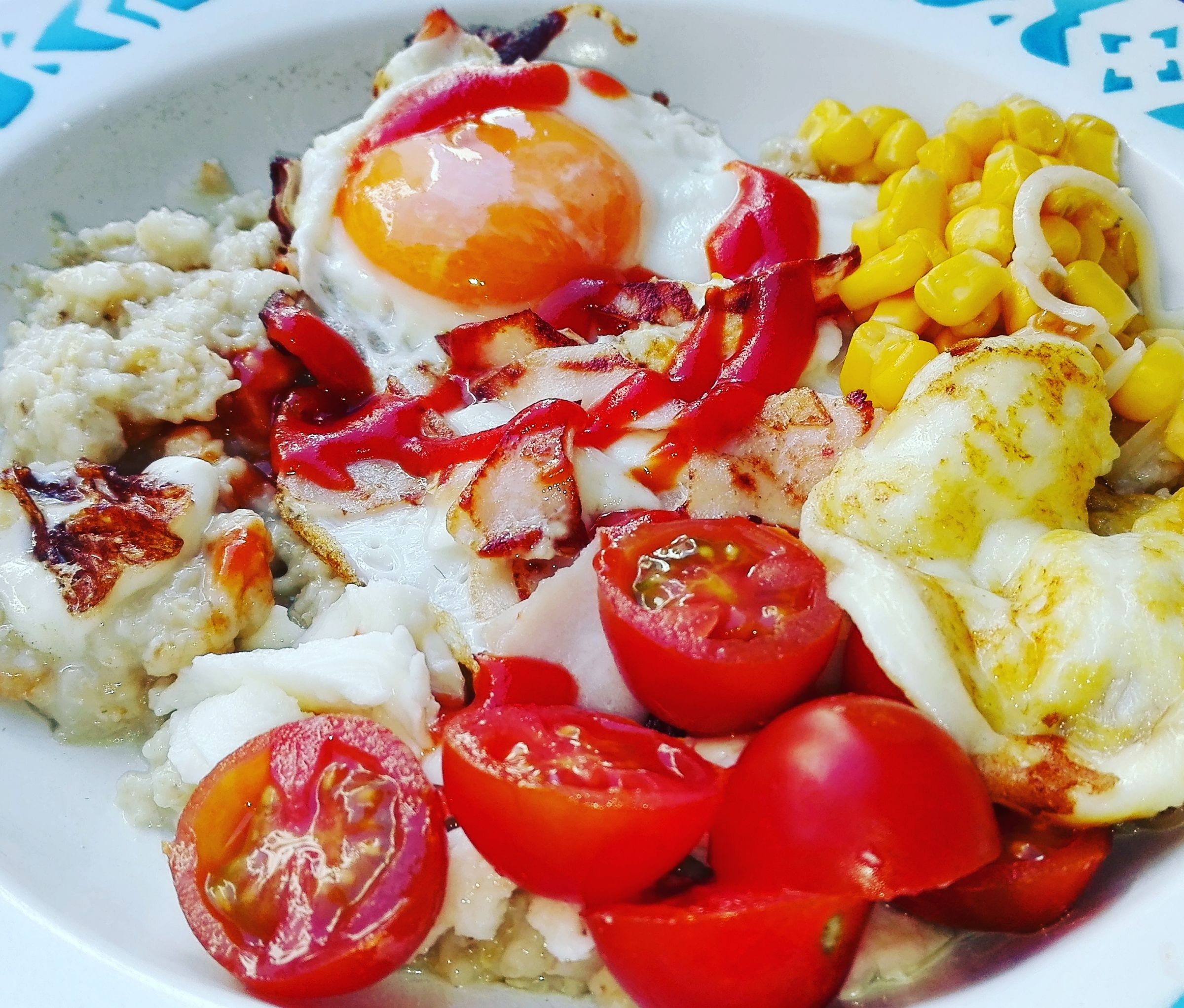 Savoury Egg Oatmeal! 