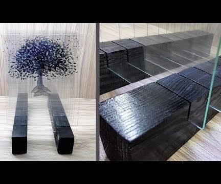 Layered Glass Art || 3d Glass Painting