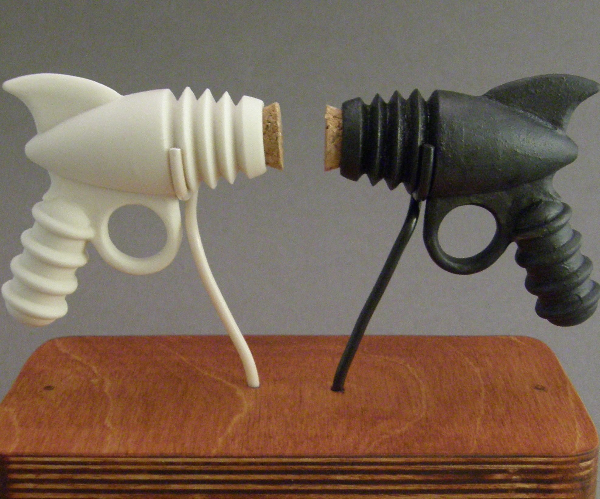 Porcelain Salt and Pepper Ray-guns 