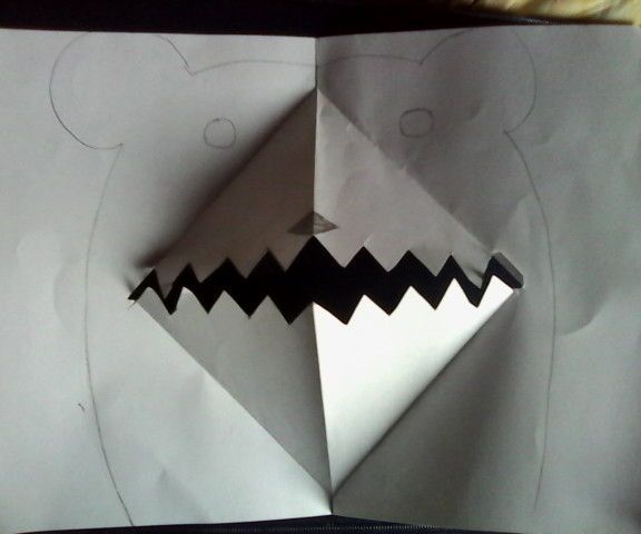 How To Make Bear Mouth Pop-up