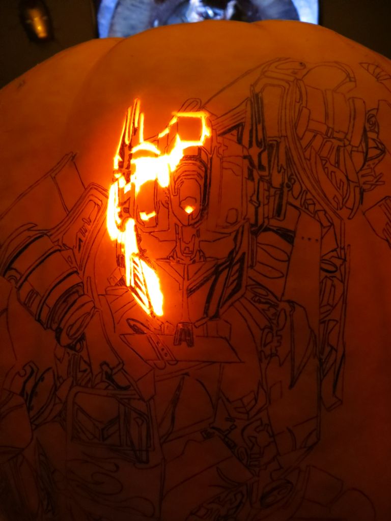 Transformer Pumpkin Stencils