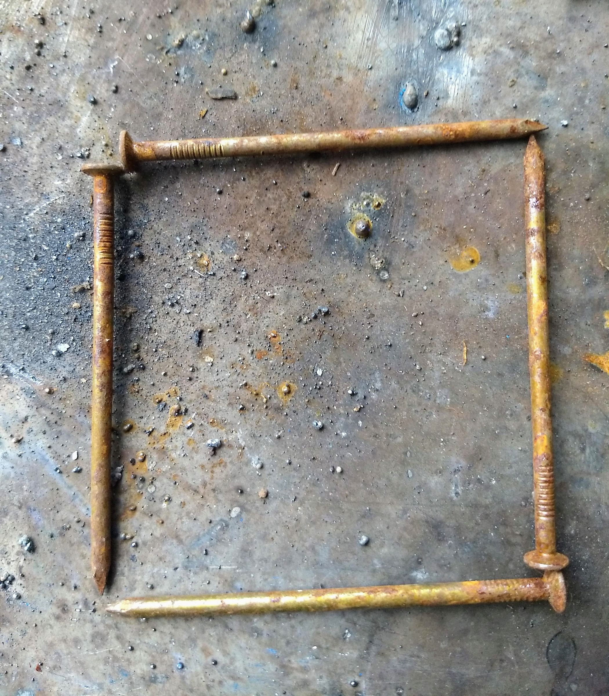 Flower Made of Scrap Nails 5 Steps Instructables