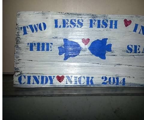 Wooden Wedding Sign