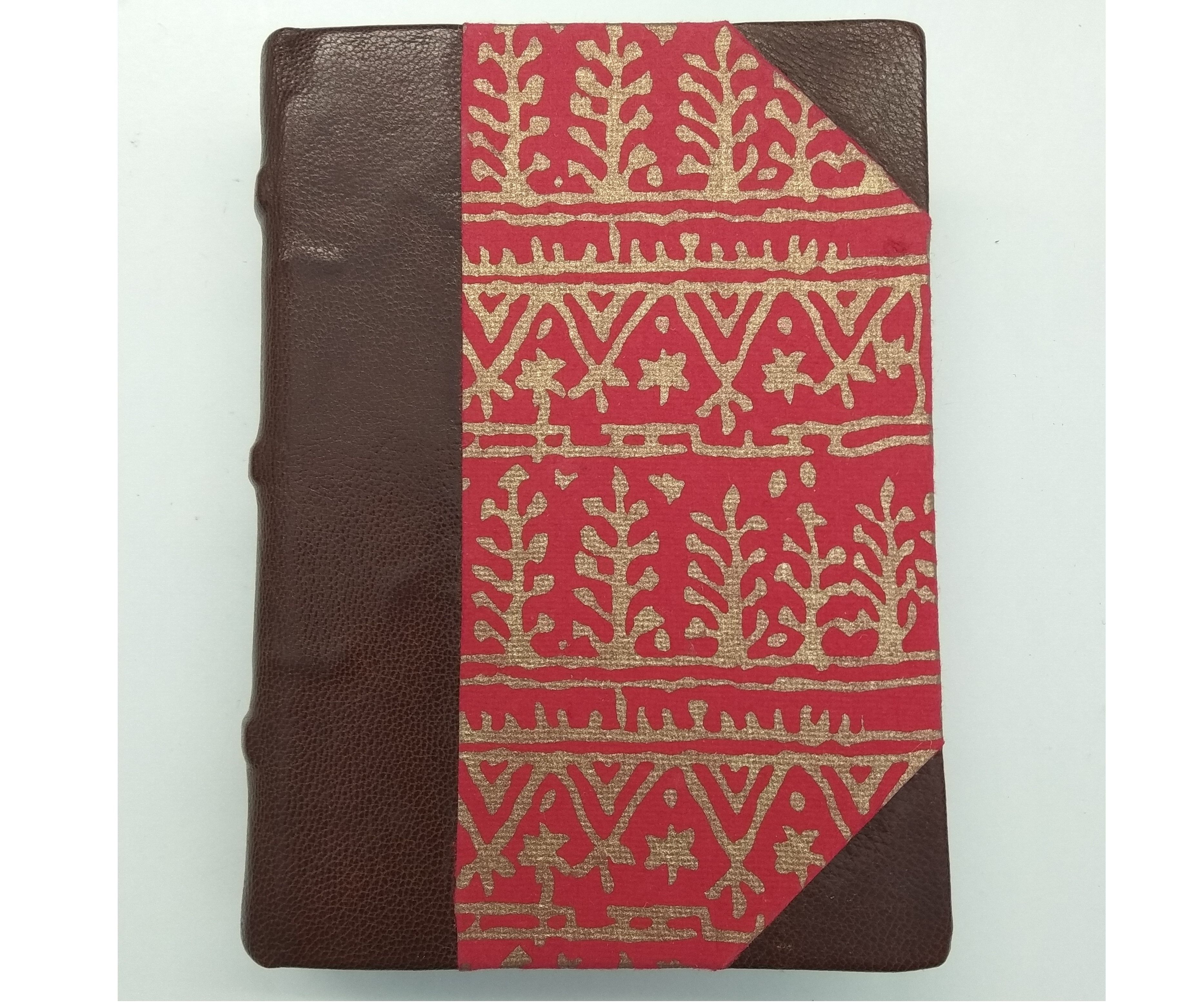 Three Quarter Bound Leather Bookbinding