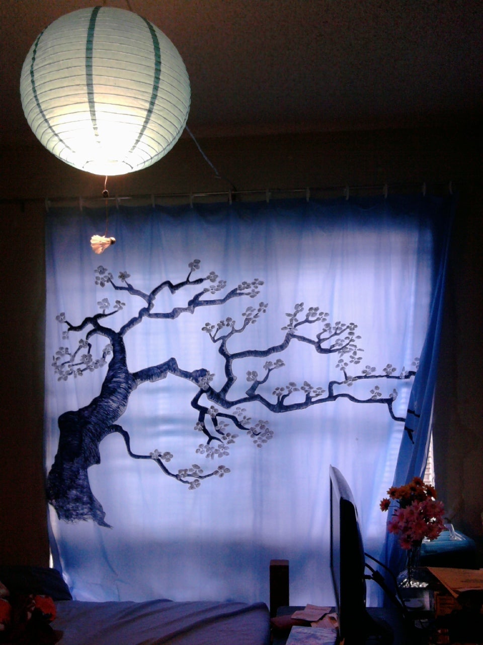 How to Design Bedroom Curtains Out of Shower Curtains (5) 6 Steps