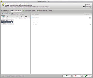 Create a Submenu and Add an Item