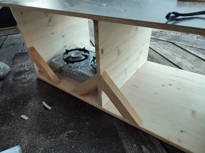 Kitchen Countertop With Storage (Removable)
