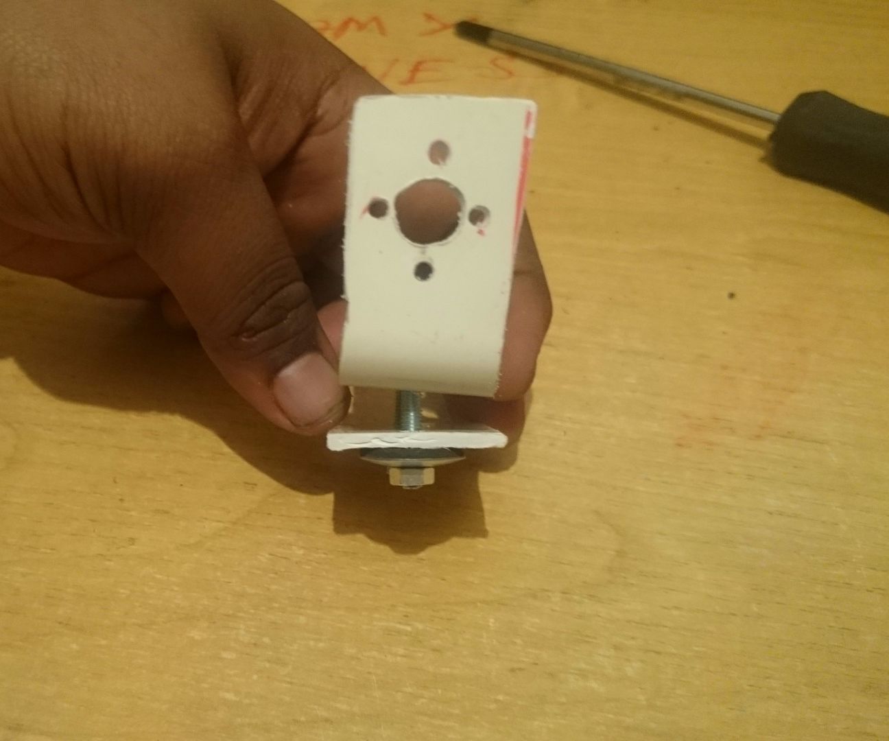 RC AIRCRAFT MOTOR MOUNT MADE FROM JUNK OLD FRIDGE 