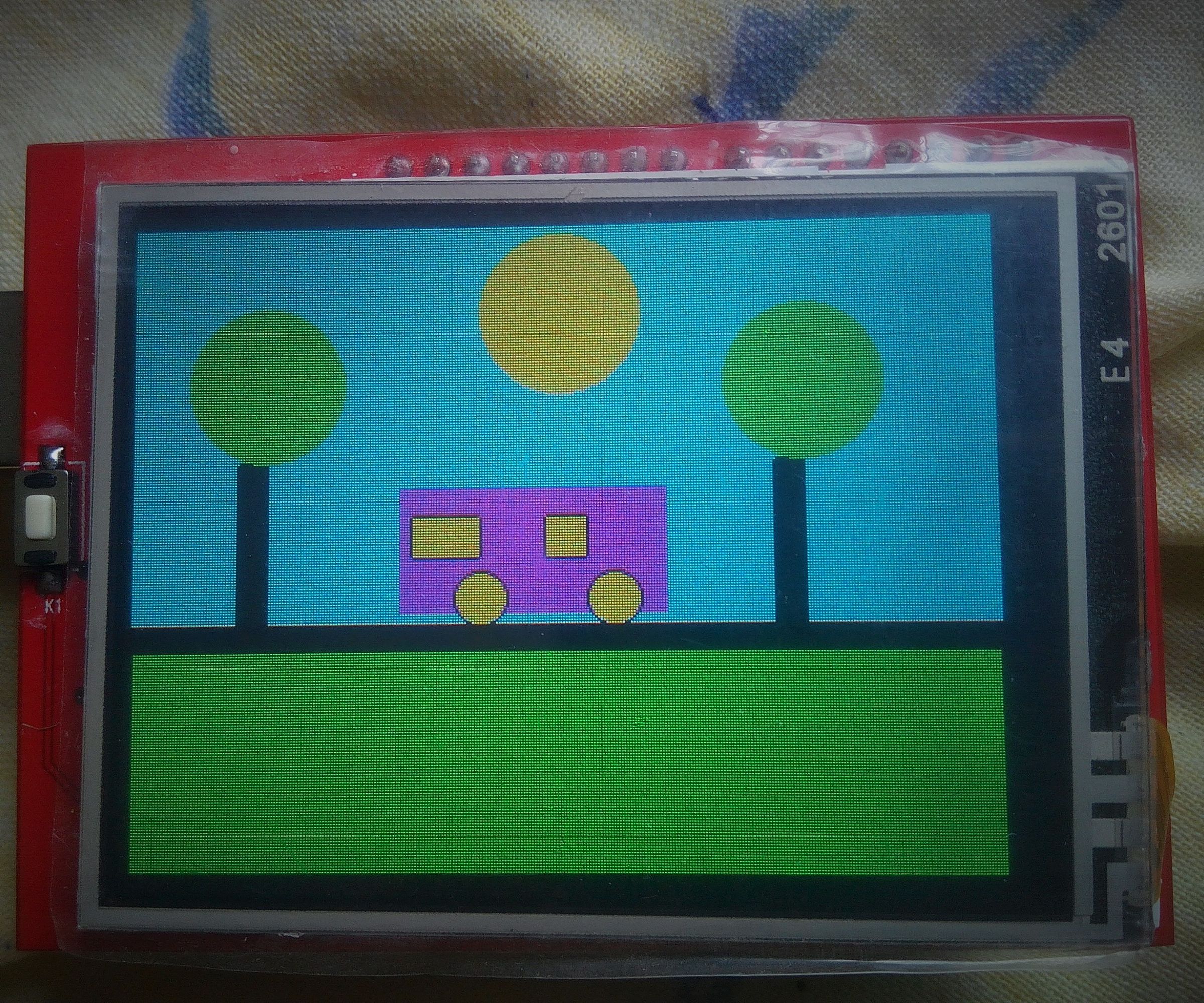 Drawing a Car With Arduino TFT Color Touch Display With Complete Basic Tutorials