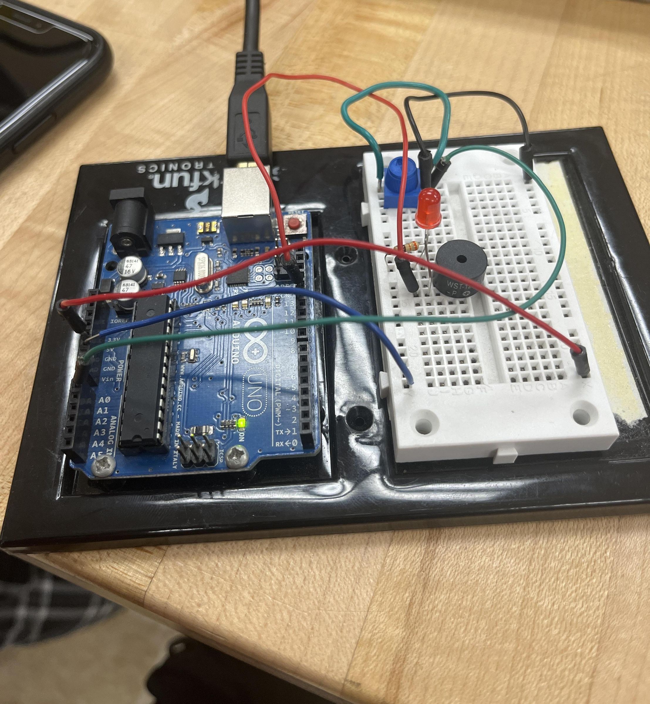 Flickering Light With Buzzer