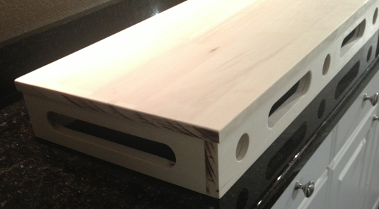 After Drilling, Cutting, and Sanding