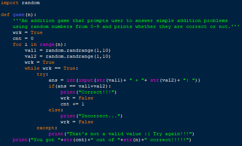 Coding an Addition Game in Python : 15 Steps - Instructables
