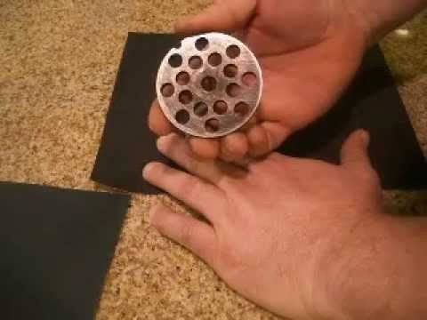 meat grinder plate sharpening
