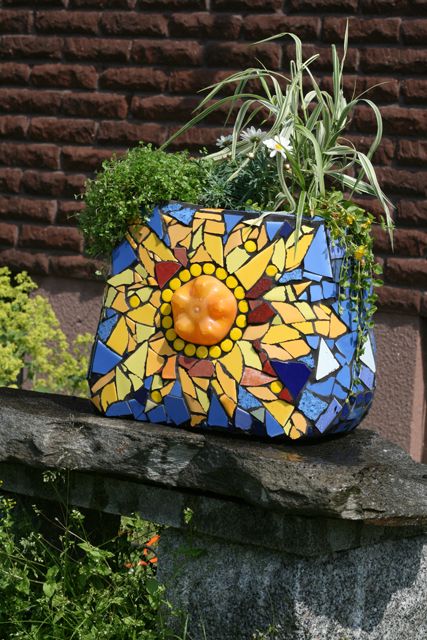 Mosaic Toilet Tank Pot