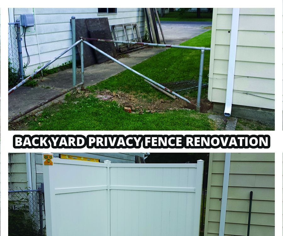 Back Yard Privacy Fence Renovation