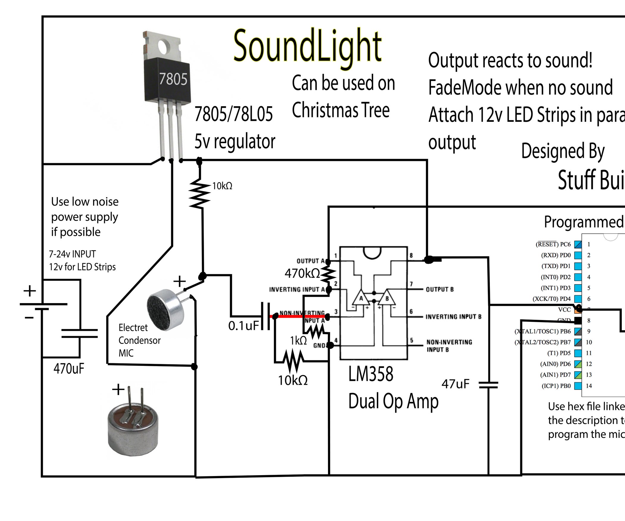 Make LEDs React to Sound!! Instructables