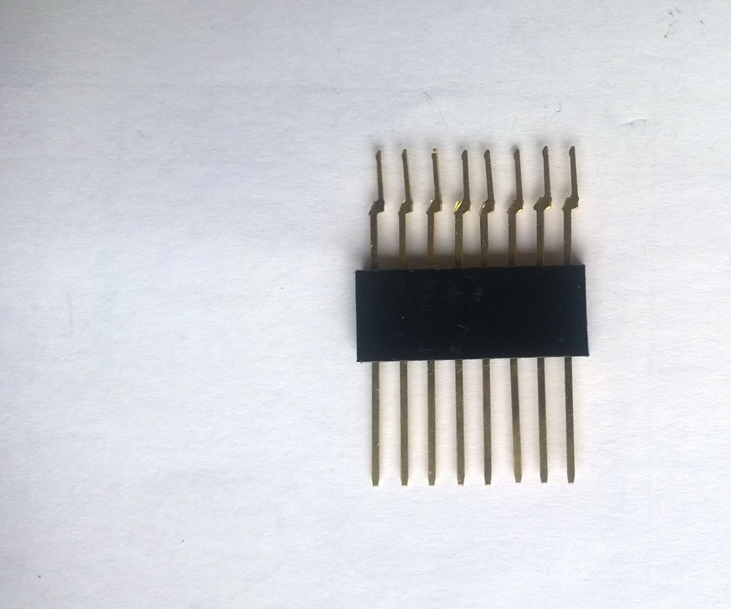 How to Make Offset  8-pin Headers for the Digital Side of an Arduino.