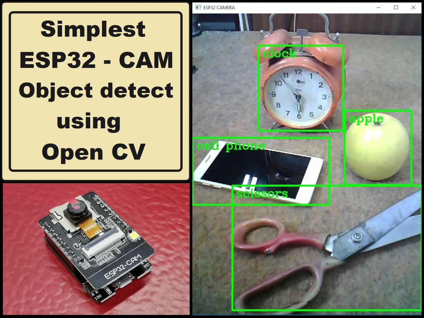 Simple ESP32 CAM Object Detection Using Open CV : 4 Steps (with ...