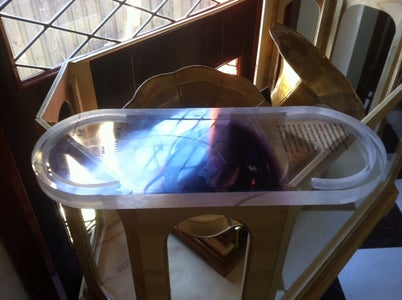 Plywood With Drill and Routing Outside Edge of Acrylic