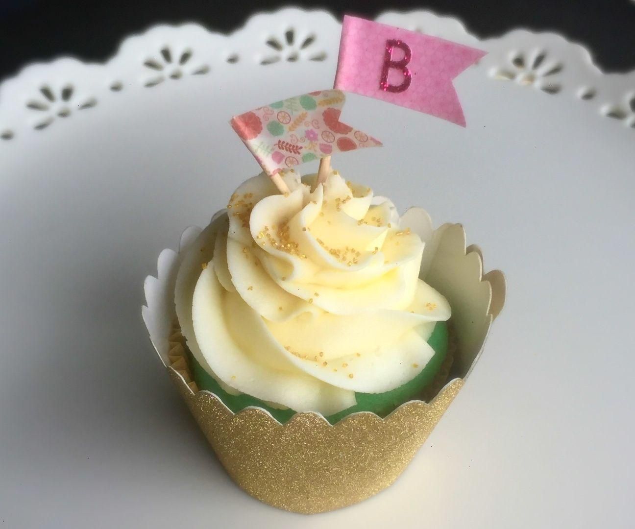 Washi Tape Cupcake Toppers