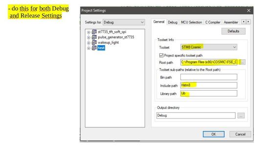 Setup ST Visual Develop With the Cosmic STM8 Compiler : 11 Steps ...