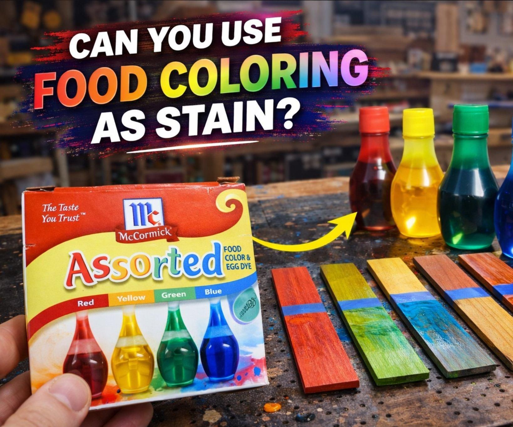 Can You Stain Wood With Food Coloring?