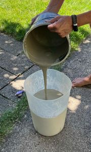Prepare & Pouring the Cement