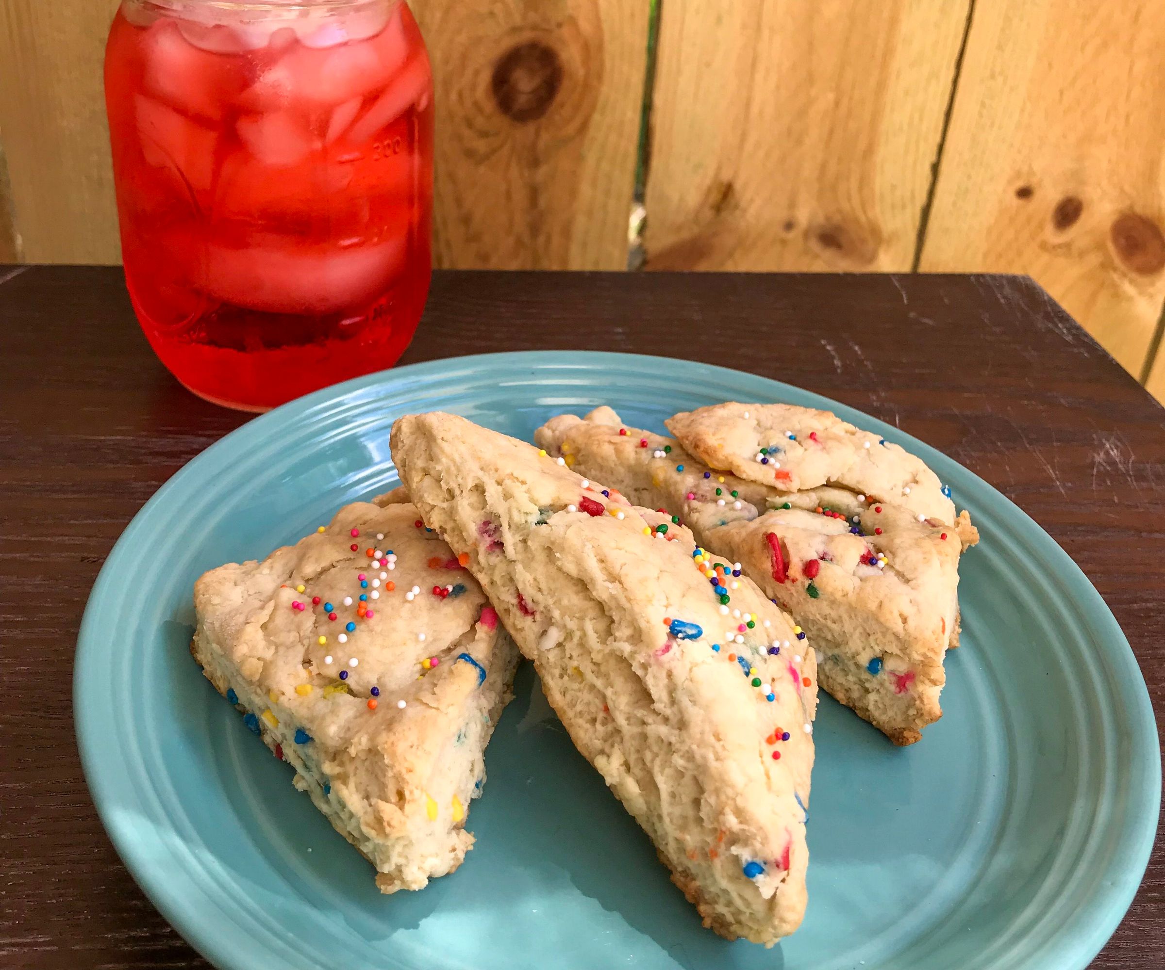 Birthday Cake Scones