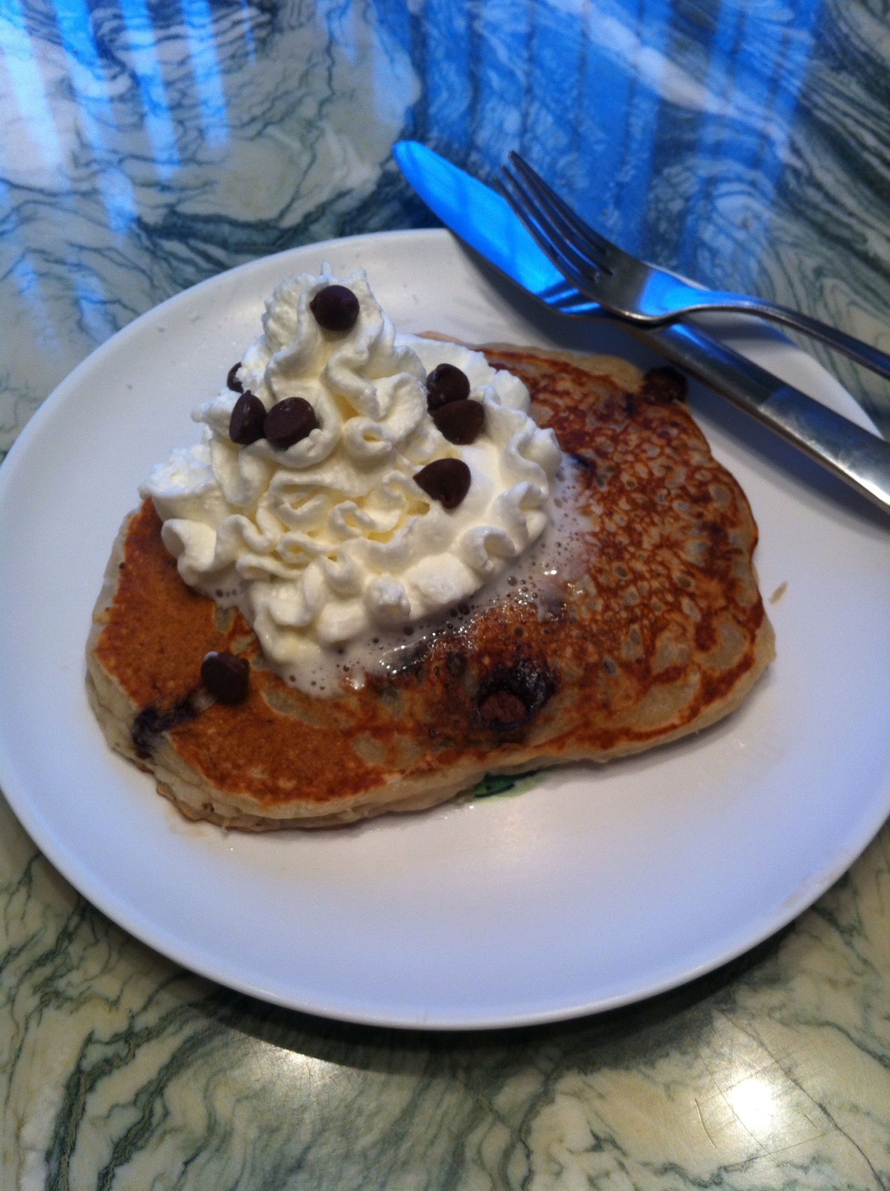 Banana Chocolate Chip Pancakes