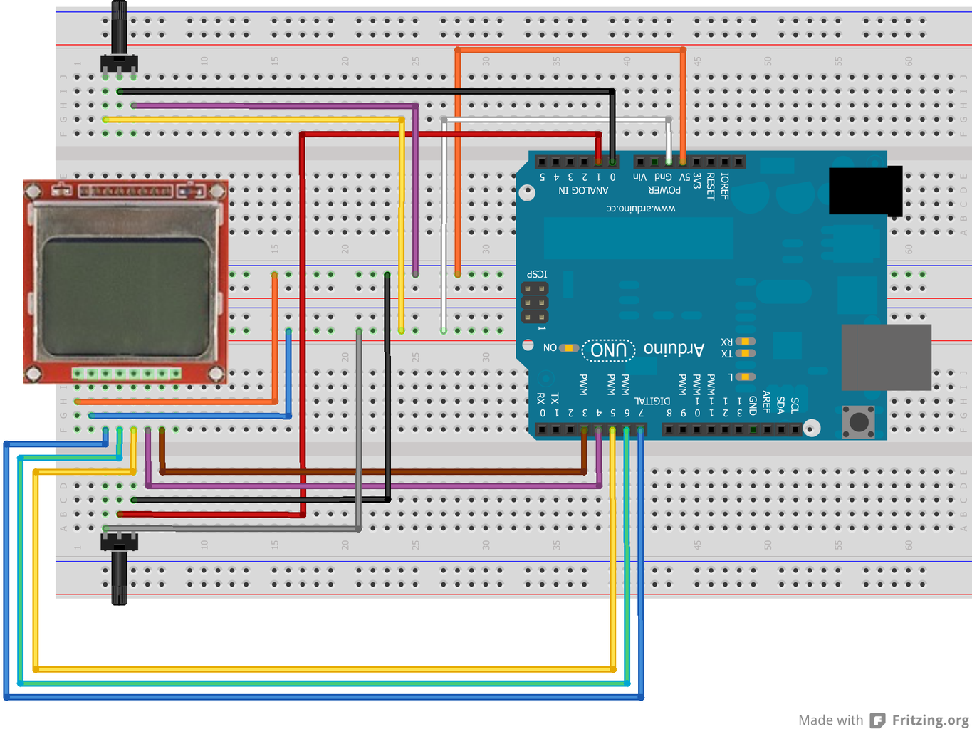 Yet Another Pong Game With Arduino Uno