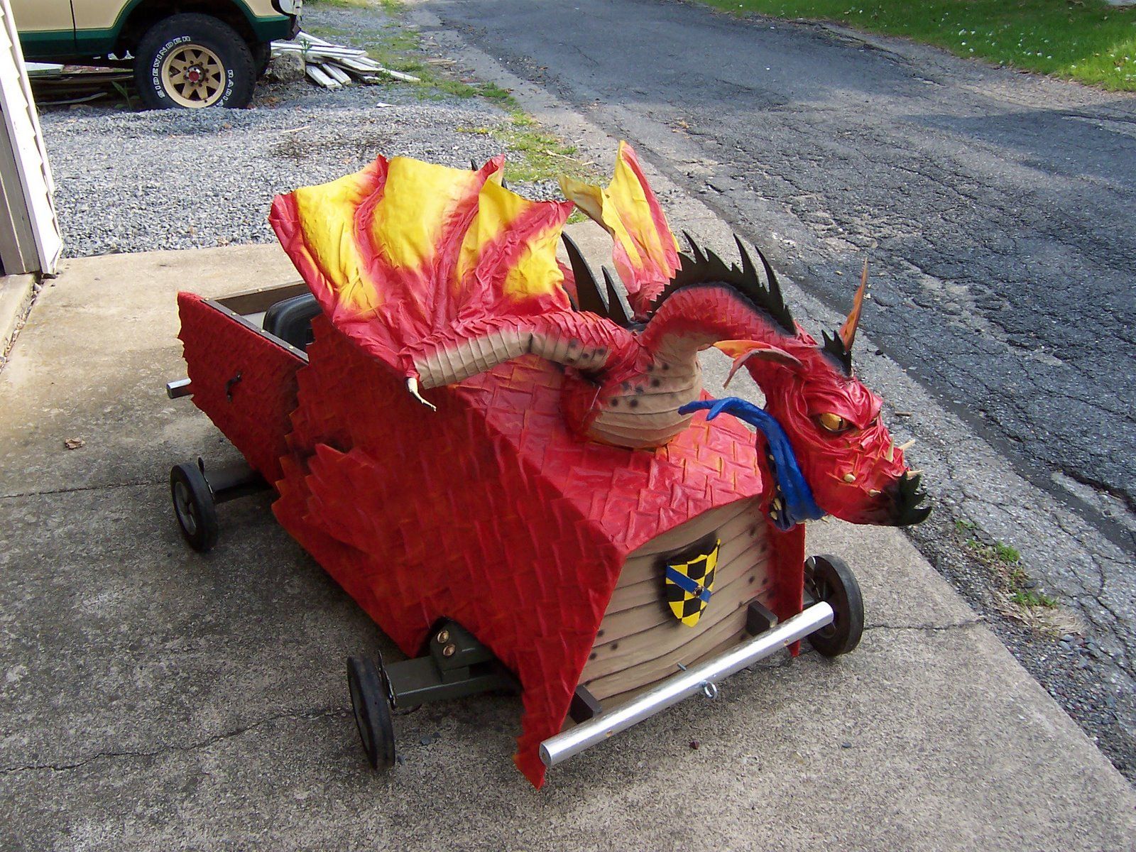 Medieval Dragon Soapbox Derby Car
