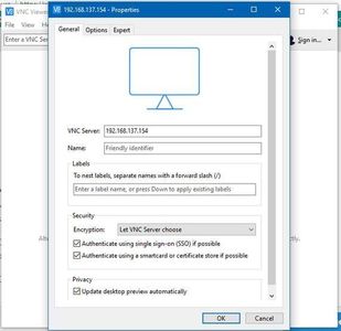 VNC Server and VNC Viewer on Laptop