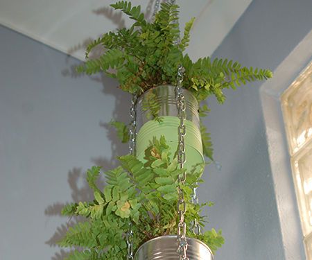 Recycled Can Plant Holder