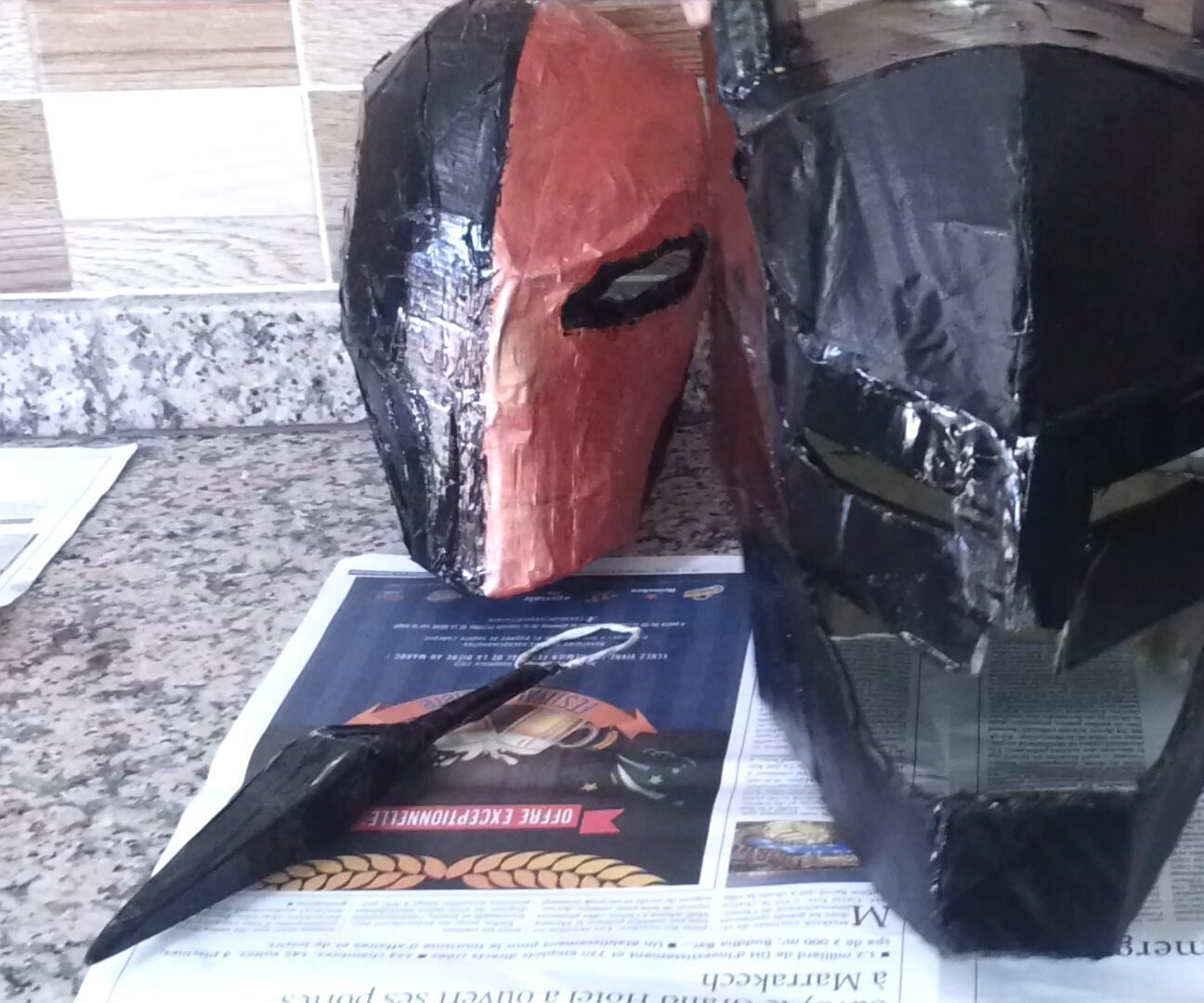 #7 Batman Armored Helmet Cardboard |DIY Abdellah| - How to - HD