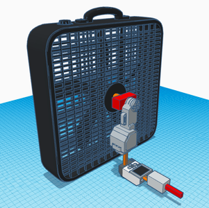 Simple Smart Fan Controlled by Lego Ev3