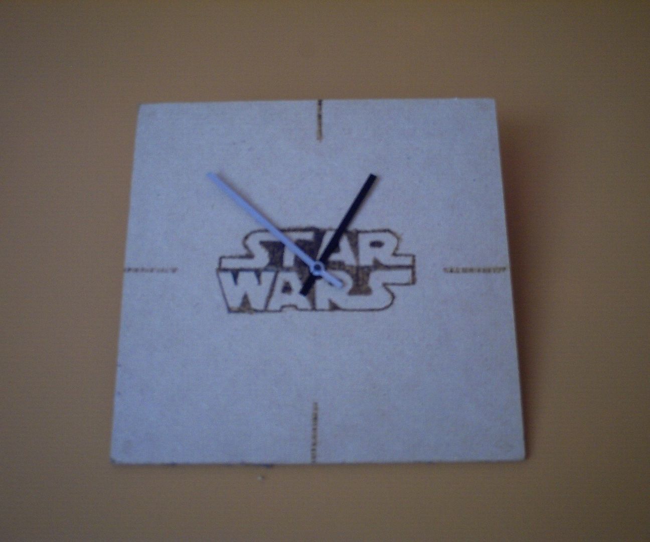 Star Wars Pyrography Clock