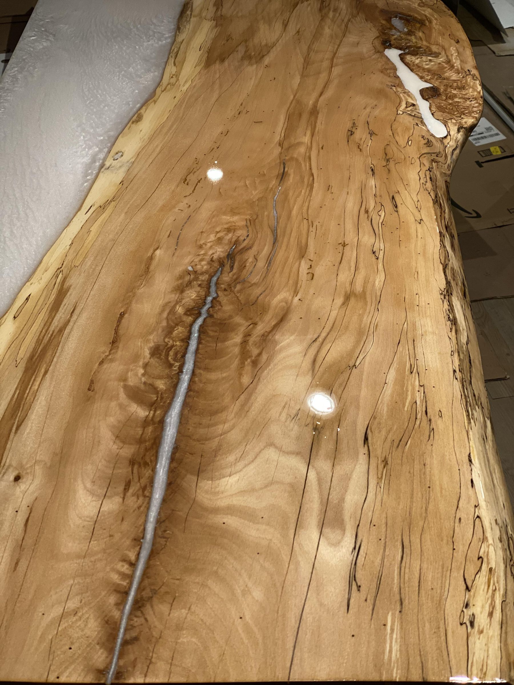 Live Edge Epoxy Resin Custom Outdoor Bar Table 12 Steps (with