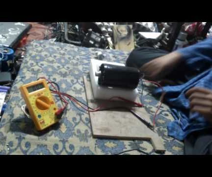 200V PMDC Motor/Generator Load Test Without Using Power Supply: