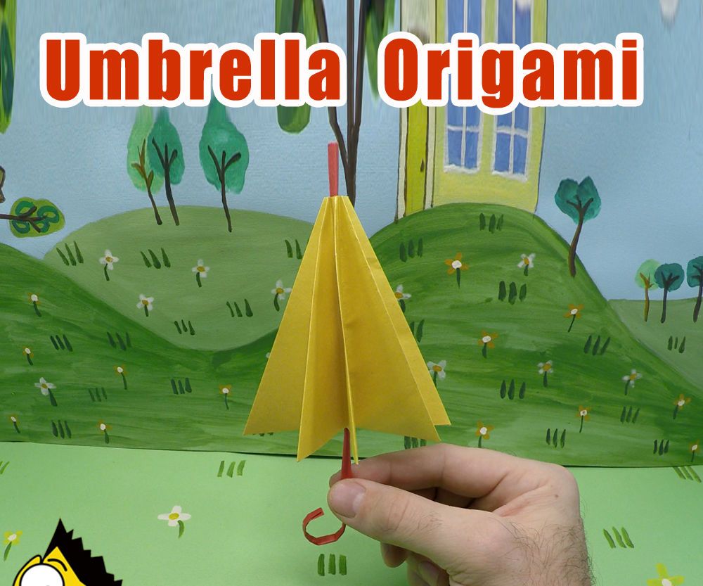 How to Make a Paper Umbrella - Origami BEST #origami