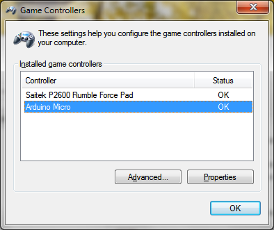 Game Controller Settings