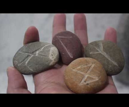 DIY Runic Stones From River Rocks