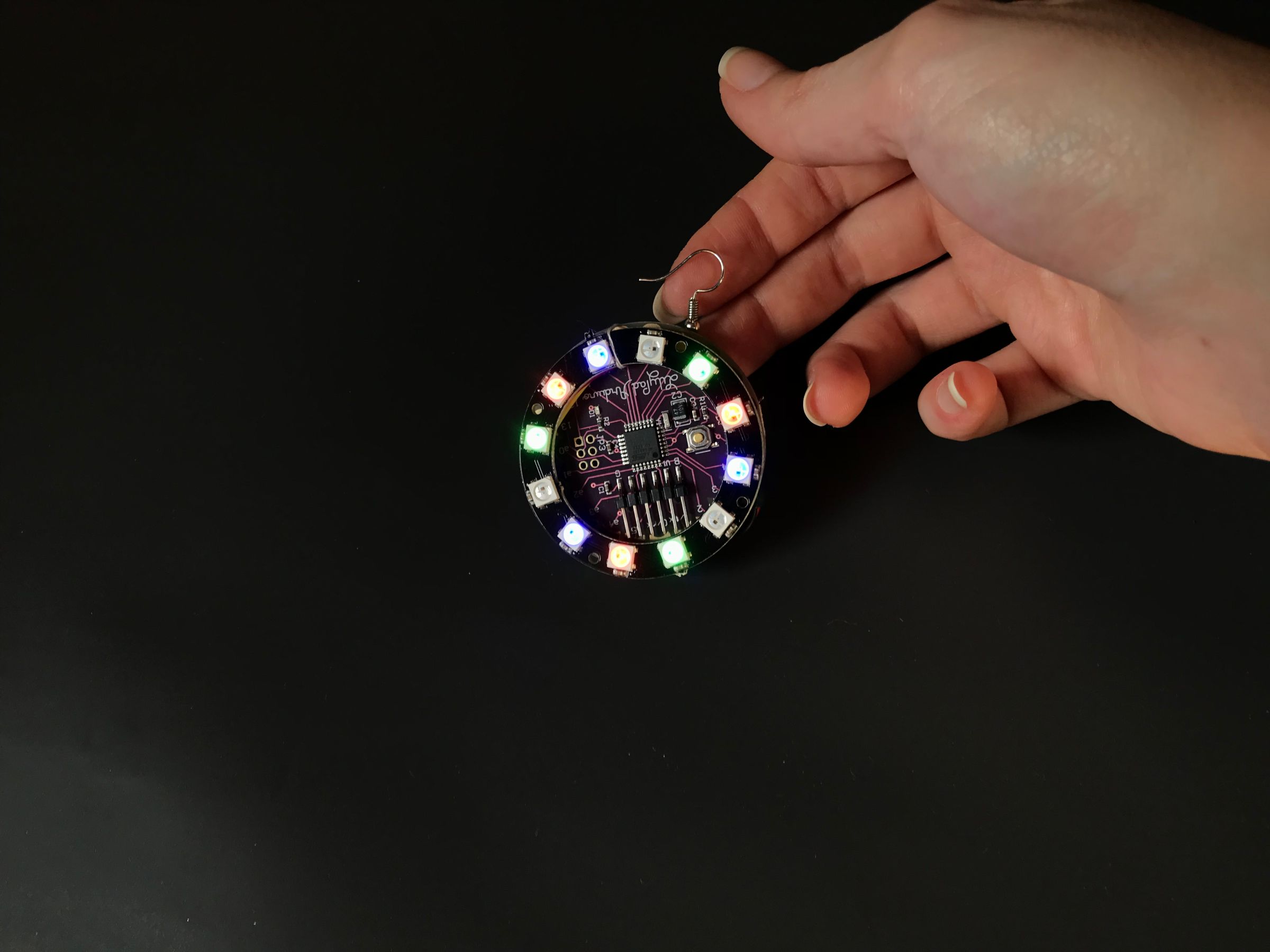 Arduino Lilypad Controlled NeoPixel Earrings : 7 Steps (with Pictures ...