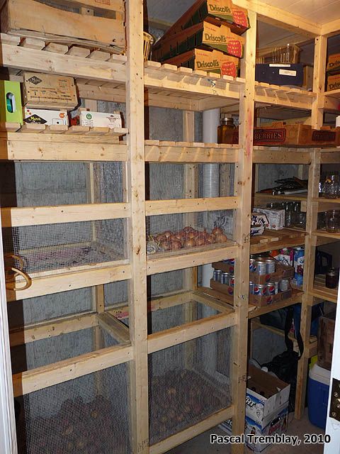 Cold Storage Room in House Basement / Canning Storage / Cold-storage ...