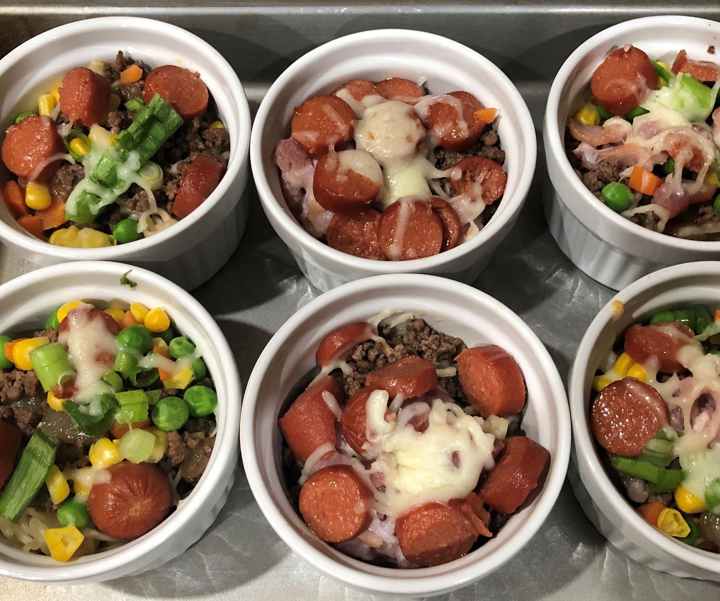 Ramekin Pizza Noodle