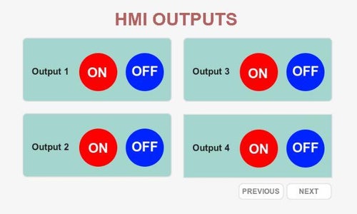 NORVI HMI GUI Design for I/O and MODBUS