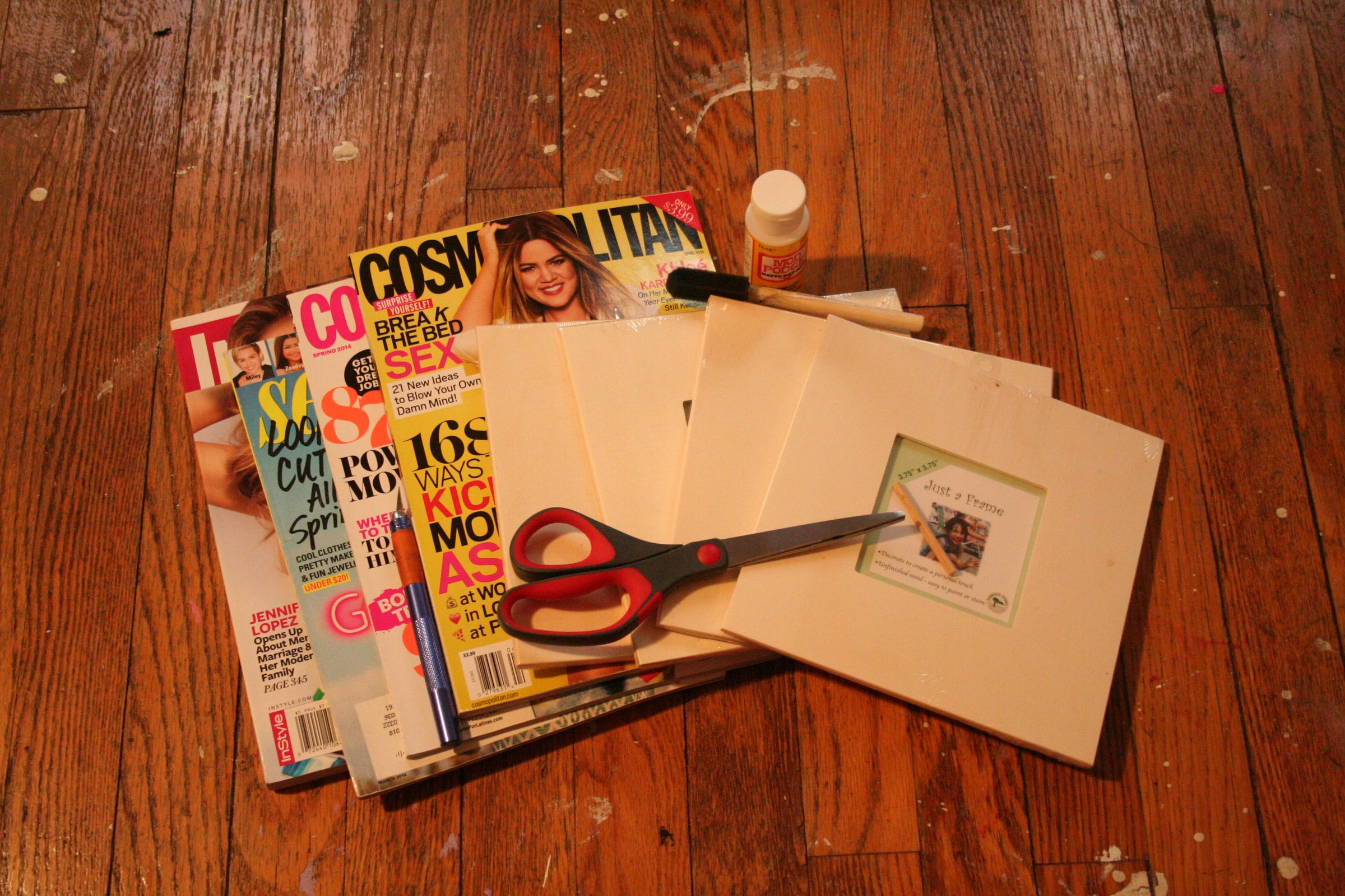 Magazine Cover Picture Frames 4 Steps Instructables